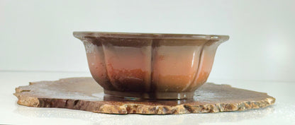 Chinese Yixing - Premium Unglazed Lotus Style Bonsai Pot.