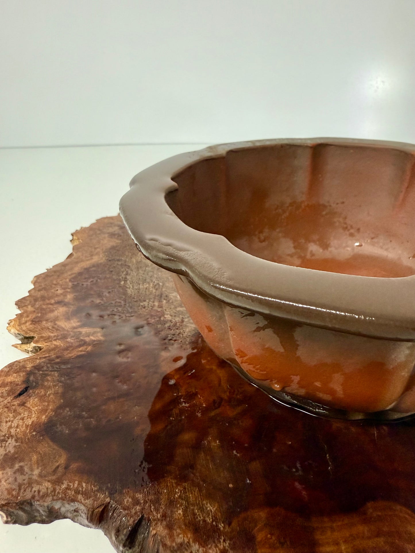 Chinese Yixing - Premium Unglazed Lotus Style Bonsai Pot.